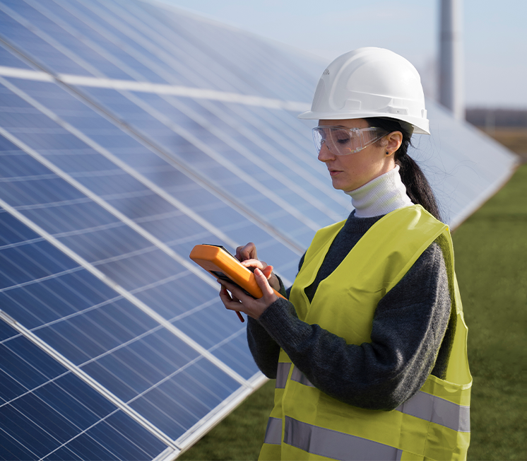 Plano de processo de instalação solar